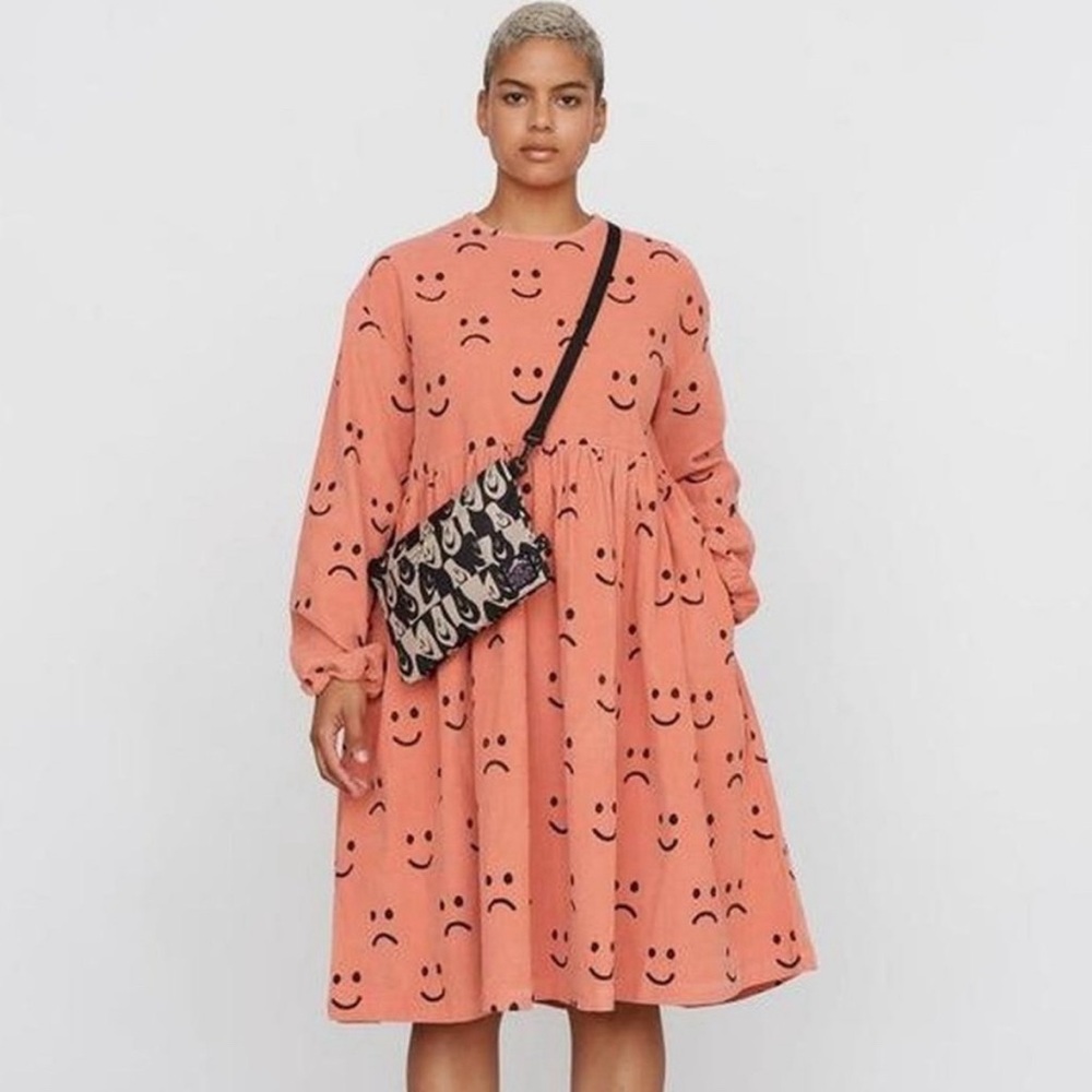 Lazy Oaf Corduroy Happy Sad Dress (UK 6/US 2)- no longer made
